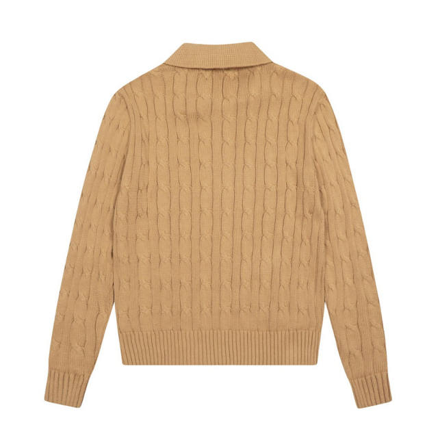 Rαlph Lαuren Collared Cable-knit Cardigan