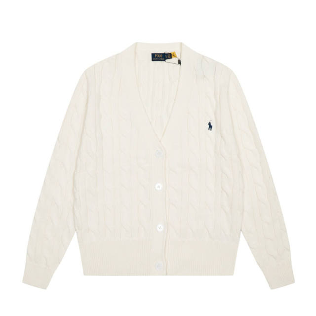 Rαlph Lαuren Collared Cable-knit Cardigan