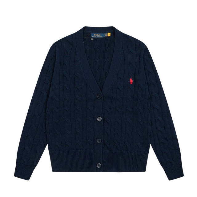 Rαlph Lαuren Collared Cable-knit Cardigan