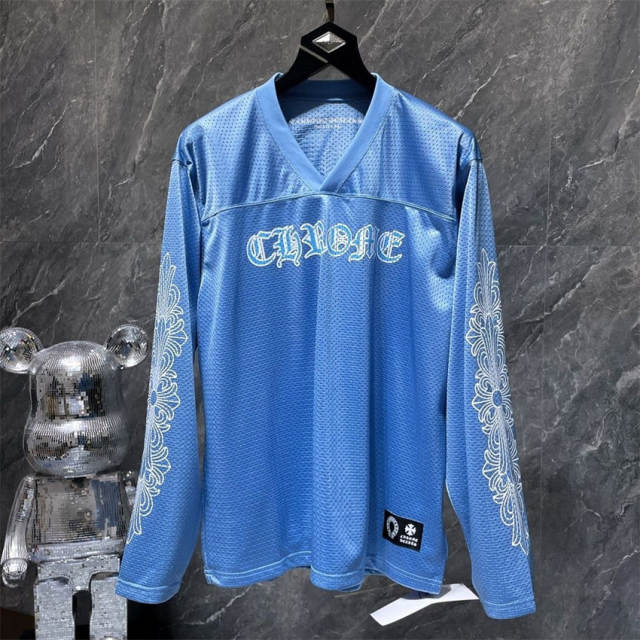 CH Mesh Flower Arm Hockey Long Sleeve T-Shirt Pants Set
