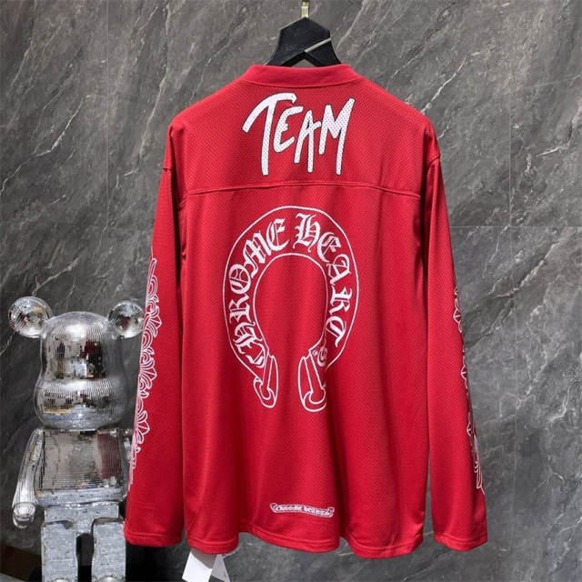 CH Mesh Flower Arm Hockey Long Sleeve T-Shirt Pants Set
