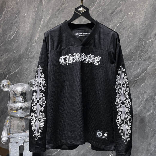 CH Mesh Flower Arm Hockey Long Sleeve T-Shirt Pants Set