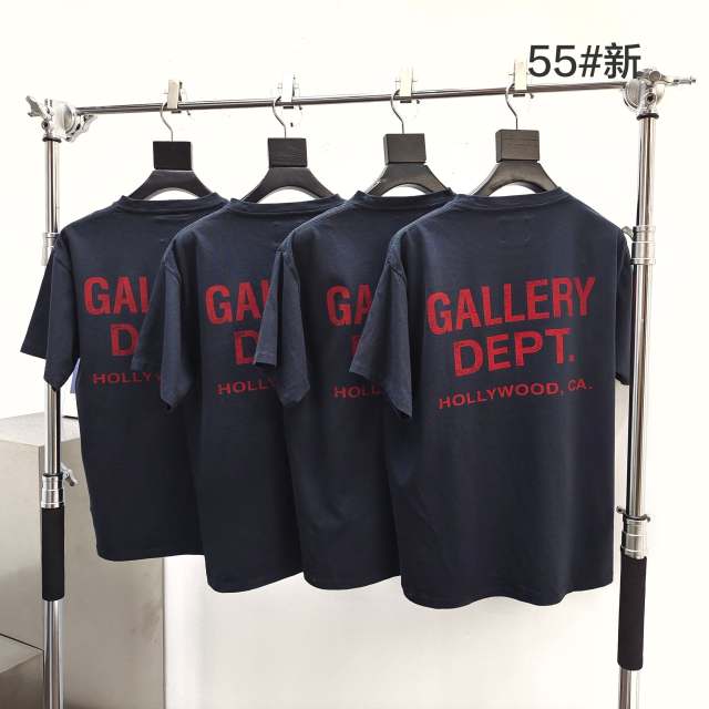 1:1 Top Quality Red-Letter Print Basic Washed Black Tee 28677358