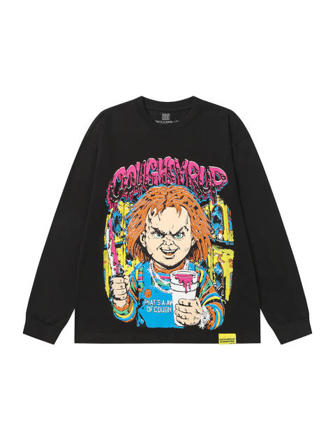 Prank Kids Printed Print Long Sleeve T-Shirt 2 colors 28673492
