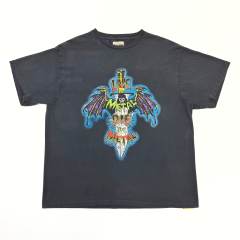 1:1 Top Quality Bat Cross Wing Print Tee 28632416