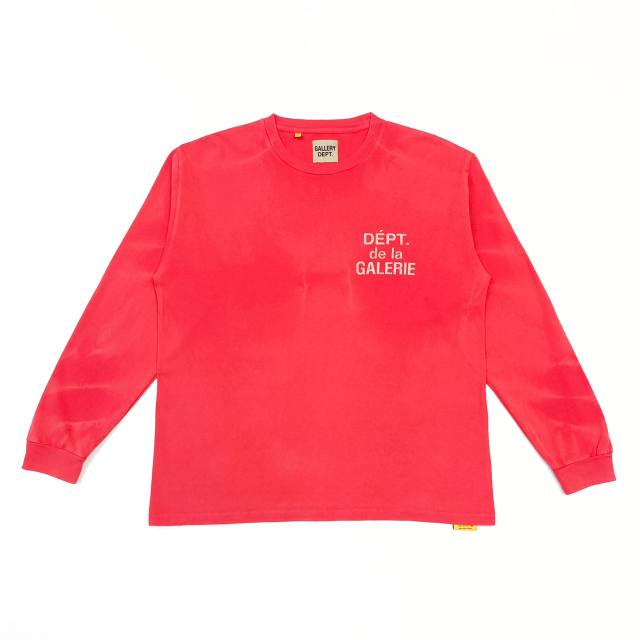 1:1 Top Quality Red Water Ripple Long Sleeve T-Shirt 28677366