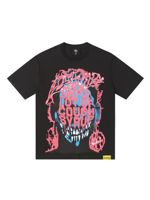 Pink Graffiti Print Tee 2 colors 28624551