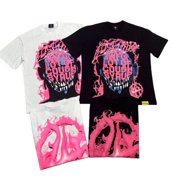 Pink Graffiti Print Tee 2 colors 28624551