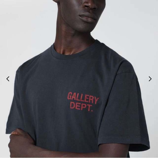 1:1 Top Quality Red-Letter Print Basic Washed Black Tee 28677358