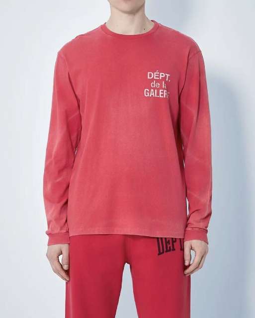 1:1 Top Quality Red Water Ripple Long Sleeve T-Shirt 28677366