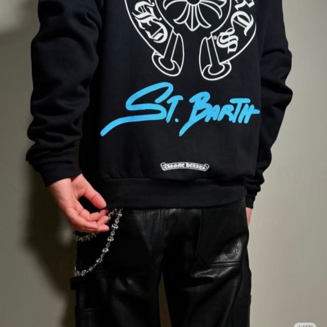 1:1 Top Quality CH St. Bartn Black Hoodie