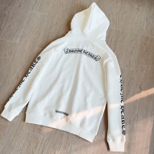 1:1 Top Quality CH White Banner Logo Hoodie