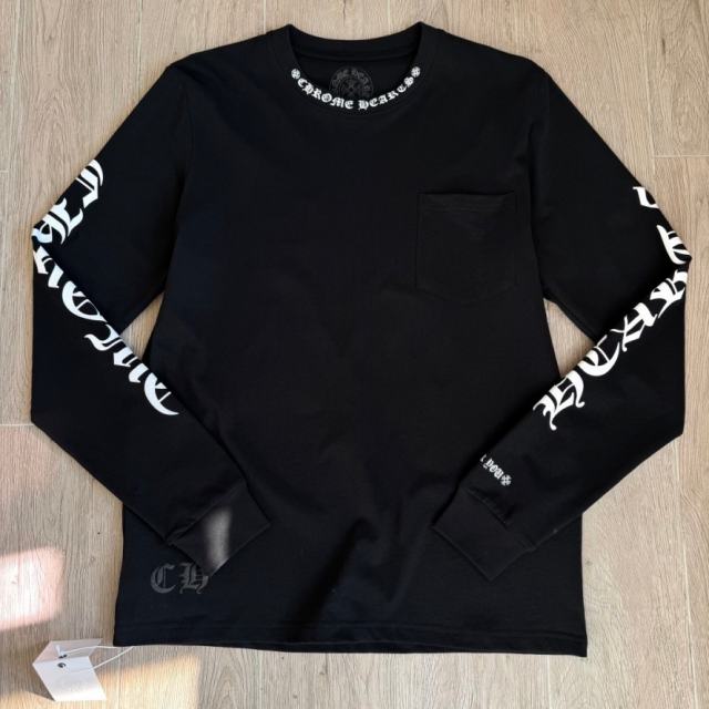 1:1 Top Quality CH Black Long Sleeve T-Shirt