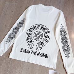 1:1 Top Quality CH White Long Sleeve T-Shirt