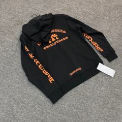 1:1 Top Quality CH Black Orange Crosses Hoodie