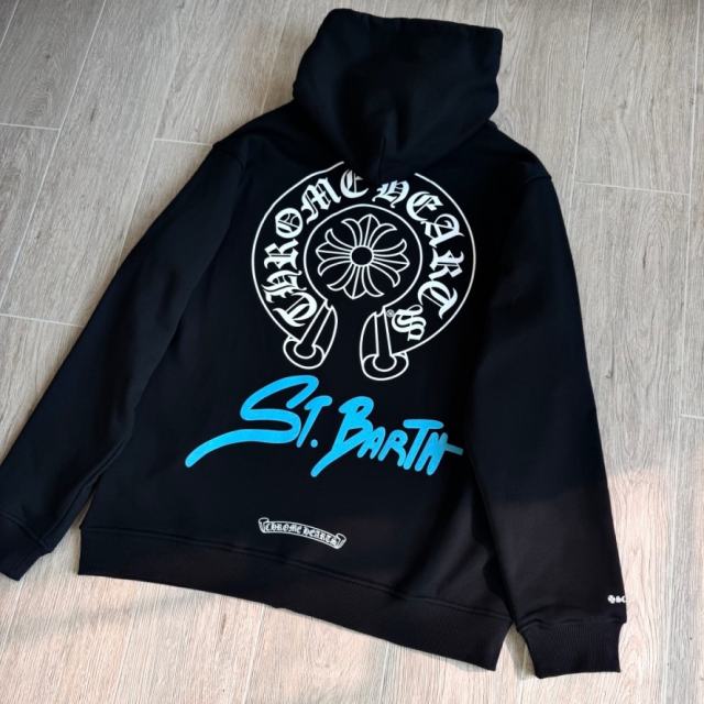 1:1 Top Quality CH St. Bartn Black Hoodie
