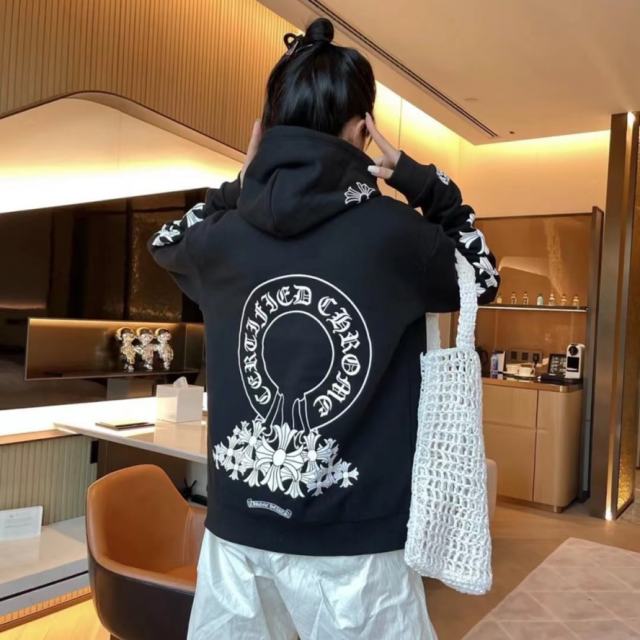 1:1 Top Quality CH Black Crosses Hoodie