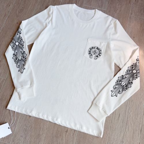1:1 Top Quality CH White Long Sleeve T-Shirt