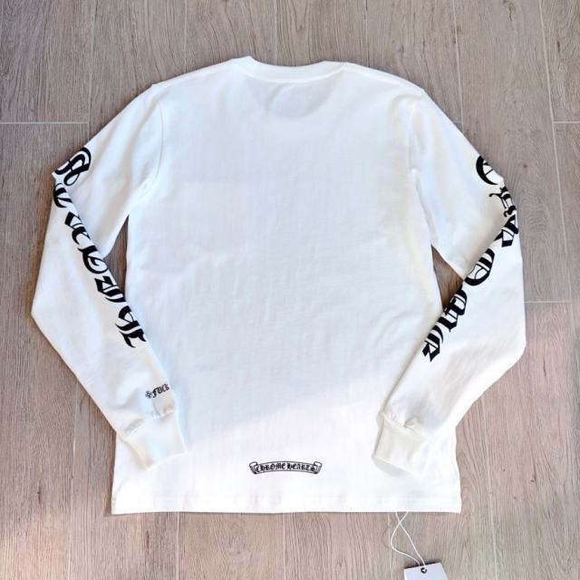 1:1 Top Quality CH White Long Sleeve T-Shirt