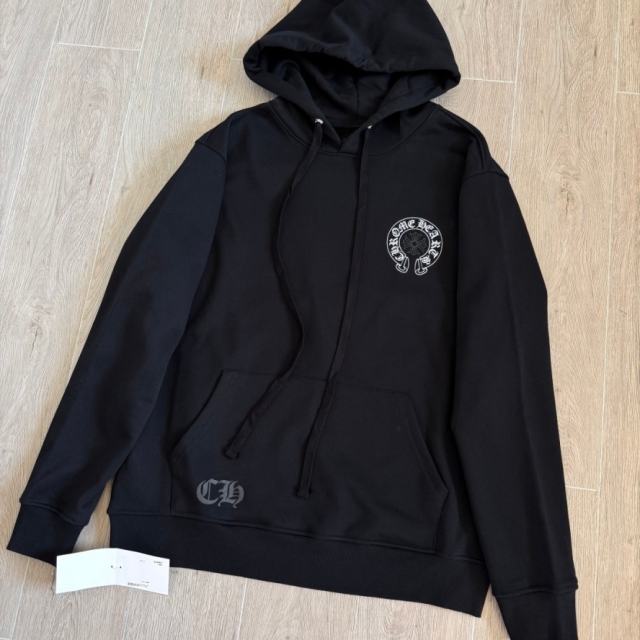 1:1 Top Quality CH Black Hoodie
