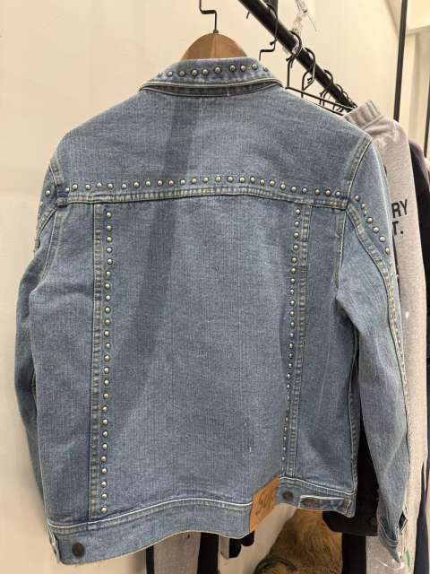 [Special Offer] Sup Studded Denim Jacket Blue Small