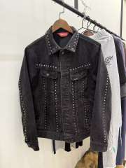 [Special Offer] Sup Studded Denim Jacket Black Small