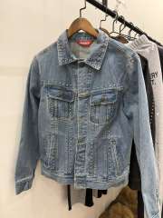 [Special Offer] Sup Studded Denim Jacket Blue Small