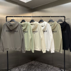 [HOT SALE] Fear of God FOG Essentials Zipped Hoodies (Beige/Gray/White/Beige/Black/Green)