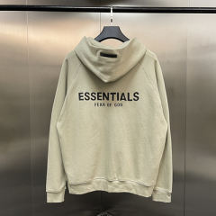 [HOT SALE] Fear of God FOG Essentials Zipped Hoodies (Beige/Gray/White/Beige/Black/Green)