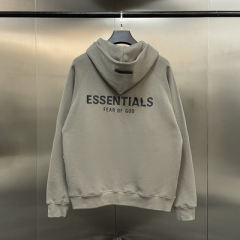 [HOT SALE] Fear of God FOG Essentials Zipped Hoodies (Beige/Gray/White/Beige/Black/Green)