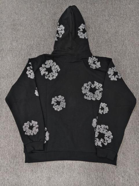 Denim Tears Rhinestone Hoodie Black