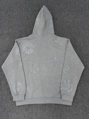 Denim Tears Rhinestone Hoodie Gray