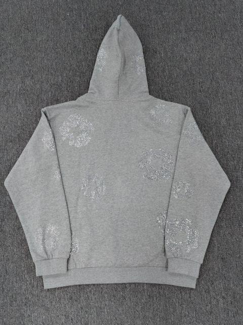 Denim Tears Rhinestone Hoodie Gray
