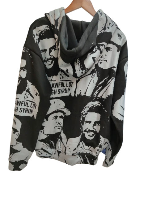 1:1 quality version Portrait Alphabet Print Zipper Hoodie  3 colors 28654292