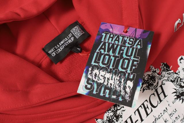 Floral Syrup Bottle Print Hoodie 28680618