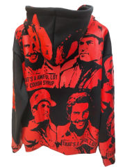 1:1 quality version Portrait Alphabet Print Zipper Hoodie  3 colors 28654292