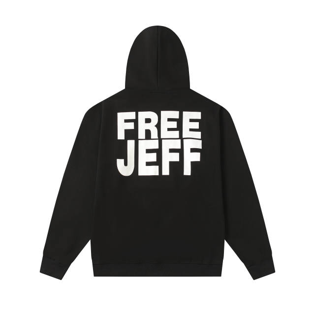 Cross Jesus Print Contrast Color Letter Hoodie 28680614
