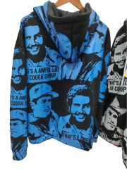 1:1 quality version Portrait Alphabet Print Zipper Hoodie  3 colors 28654292