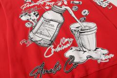 Floral Syrup Bottle Print Hoodie 28680618