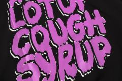 Skull Purple Letter Print Hoodie 28661086