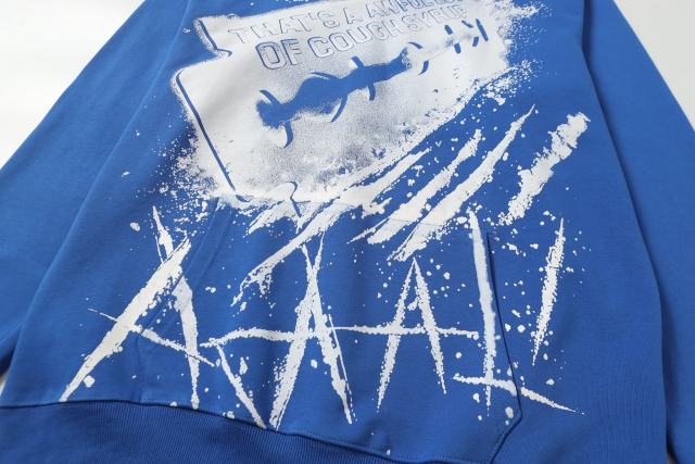 White Splatter Print Hoodie 28680616