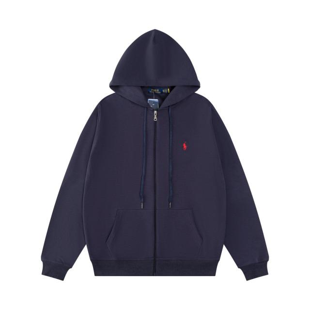 Rαlph Lαuren Basic Zipped Hoodie