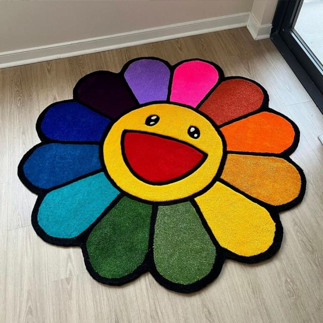Takashi Murakami Sun Flower Rug