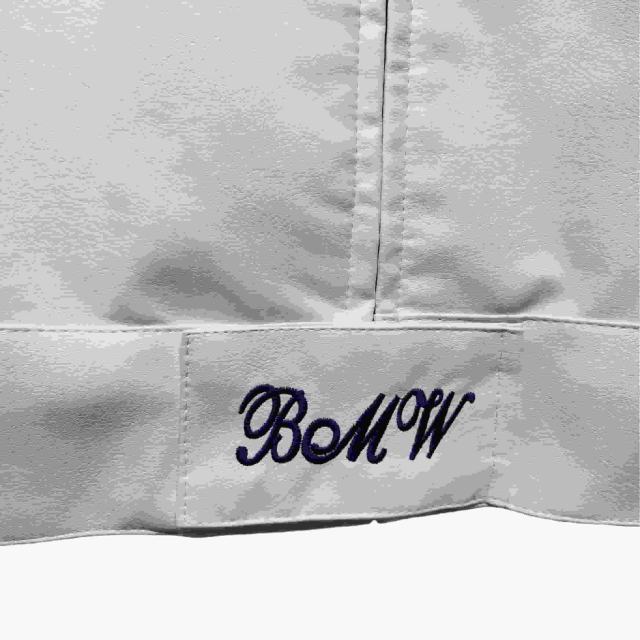 Blue and White Patterned COMPAQ Embroidered Leather Jacket 28702274