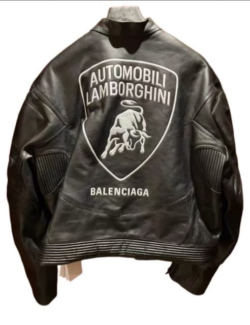 Lamborghini Functional Windbreaker Leather Jacket 28702272