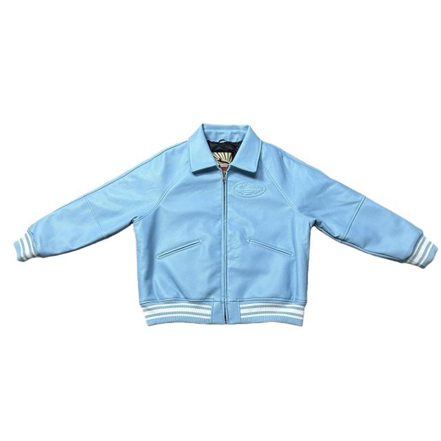Solid Color Classic Embossed PU Leather Jacket 2 colors 28635787