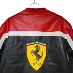 Ferrari Embroidered Leather Jacket 28661886
