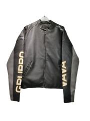 Embroidery Patchwork 46th Locomotive Leather Jacket 28635782