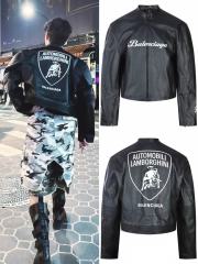 Lamborghini Functional Windbreaker Leather Jacket 28702272