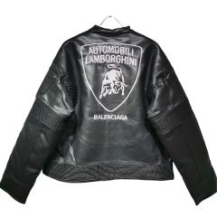 Lamborghini Functional Windbreaker Leather Jacket 28702272